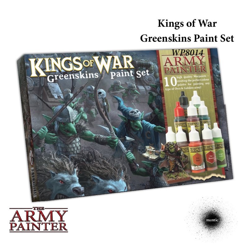 WP8014P KINGS OF WAR GREENSKINS PAINT SET