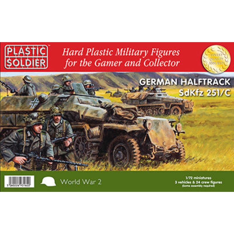 WW2V20003 1/72ND GERMAN HALFTRACK SDKFZ 251/C