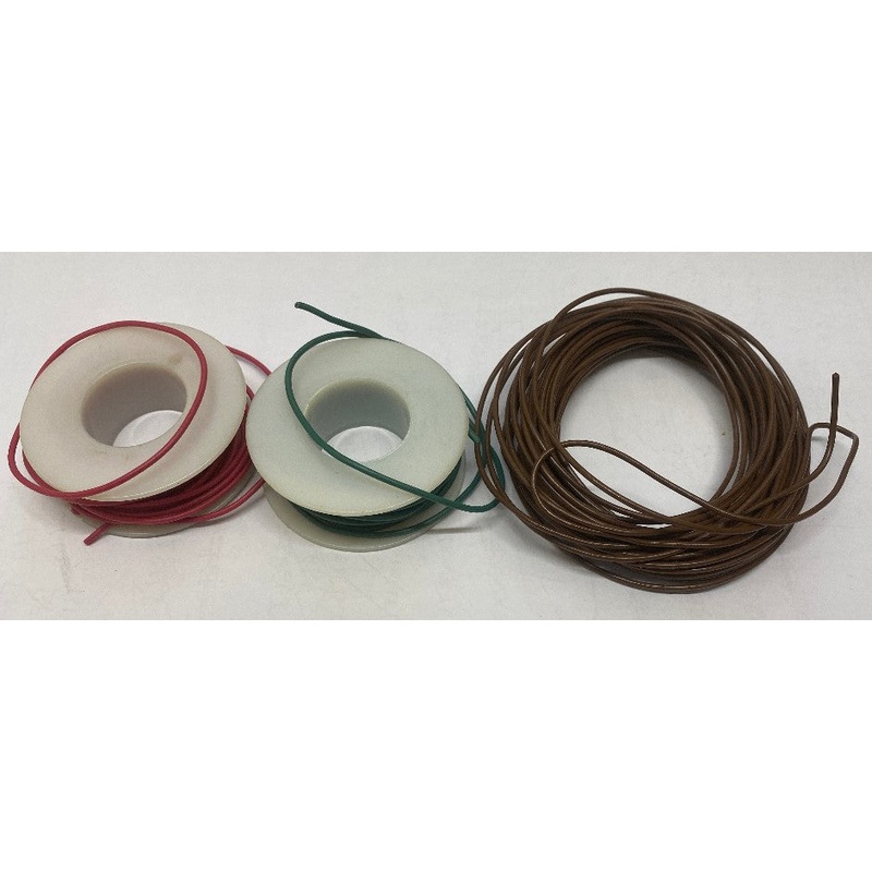 Assorted wire in red/green/brown