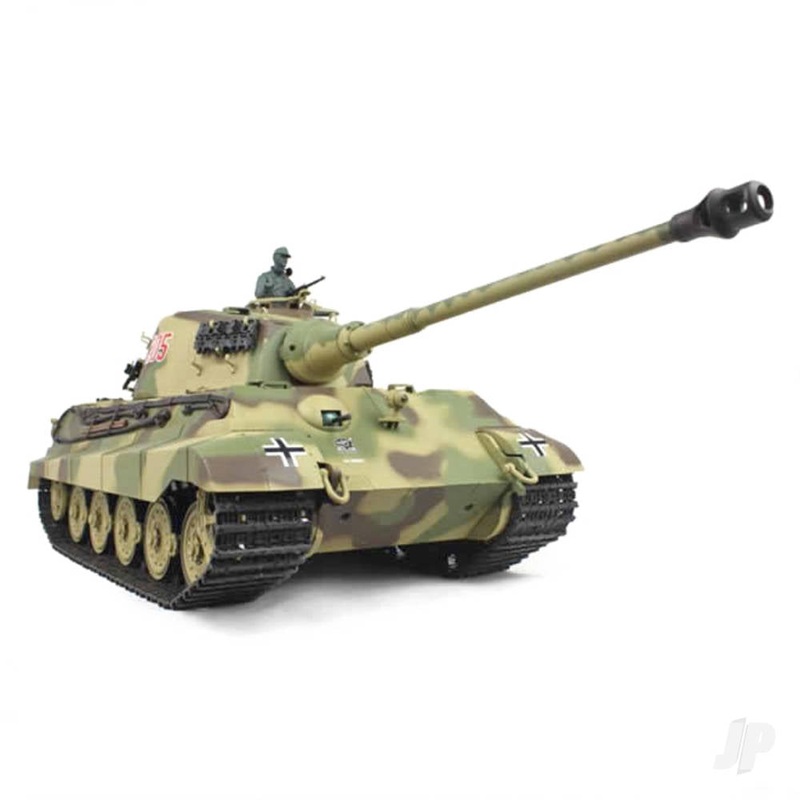 Henglong 1:16 German King Tiger Henschel with Infrared Battle System (2.4GHz + Shooter + Smoke + Sound + Metal Gearbox)
