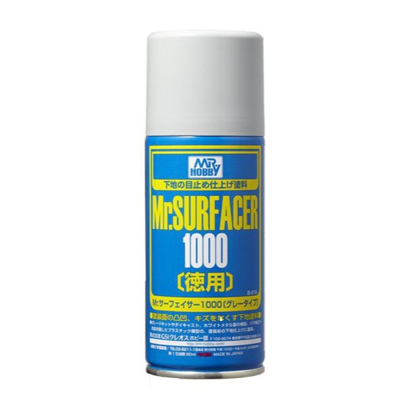 Mr Hobby Mr Surfacer 1000 – Gray spray B-519