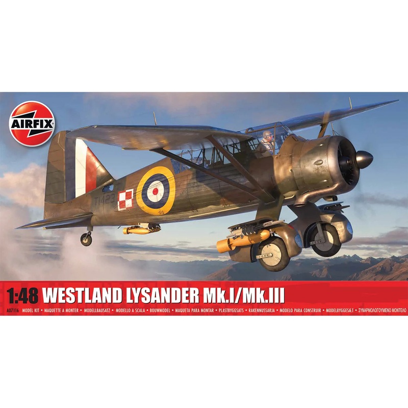 Airfix 1/48 Westland Lysander Mk.1/Mk.III kit A07116