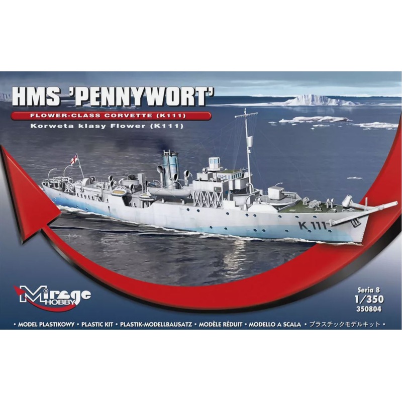 Mirage Hobby 350804  1:350 HMS Pennywort Flower-Class Corvette K111