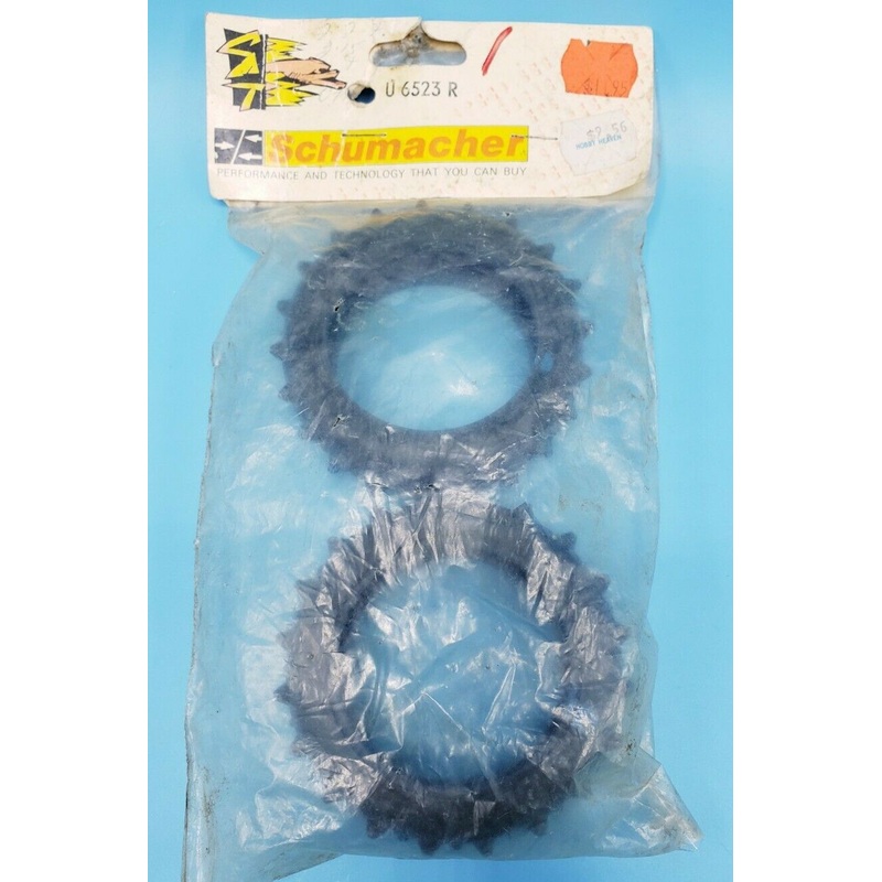 Original Schumacher Cat U6523R 2WD 1/10 Buggy Front Tires 2×20 Stud 22 (Box 103)