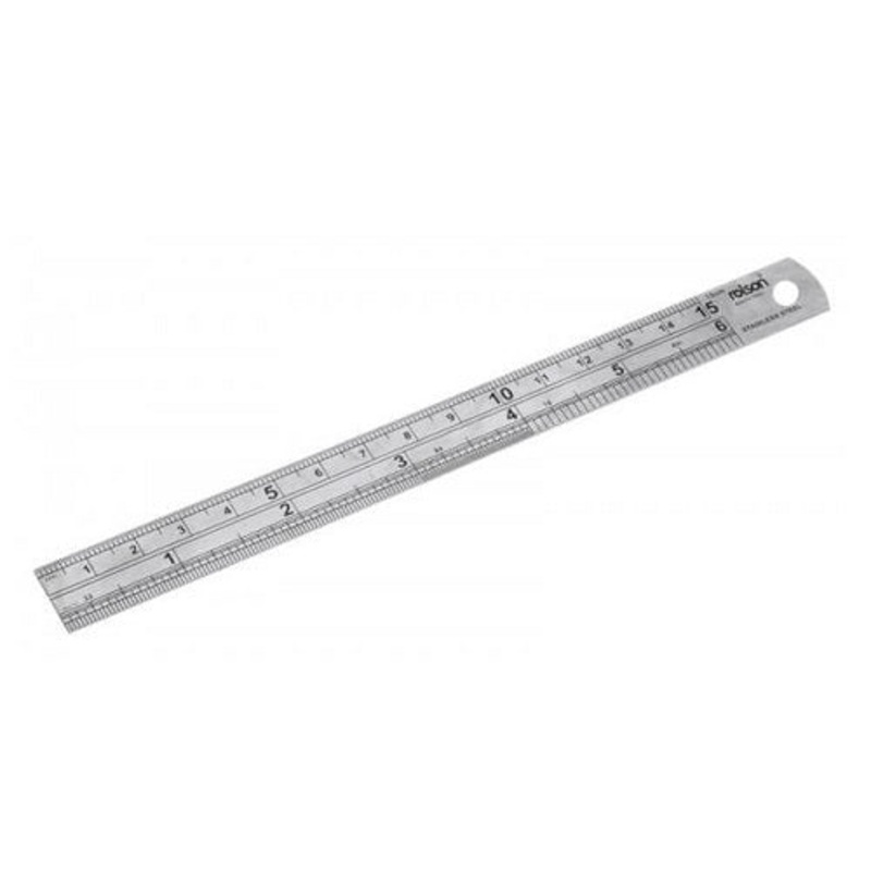 Rolson 150mm Stainless Steel Ruler