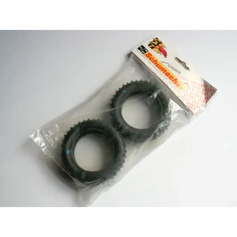 Schumacher U6549R Front Mini Spike 2 Blue Compound Slim Tyres (Box 103)