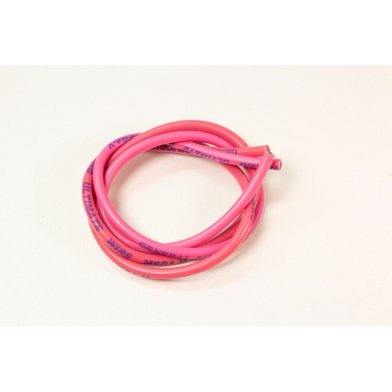 Trickbits 14swg Fluorescent Pink Silicon electrical Wire (3 feet) TB2075FP