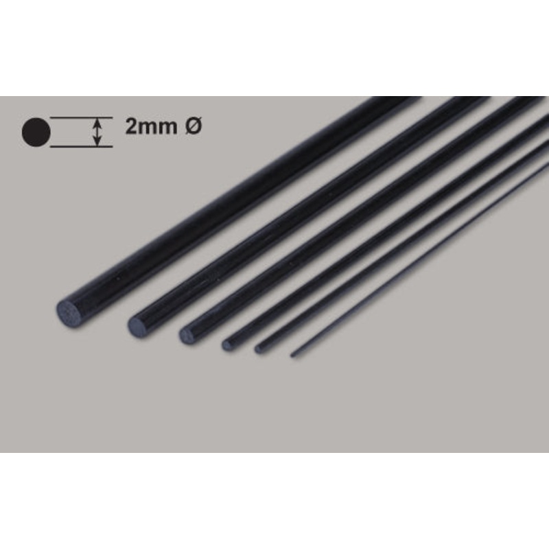 Carbon Fibre Rod – 2x600mm