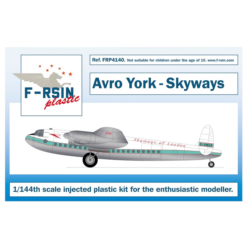 F-rsin Plastic 1/144 Avro York Skyways of London Kit FRP4140