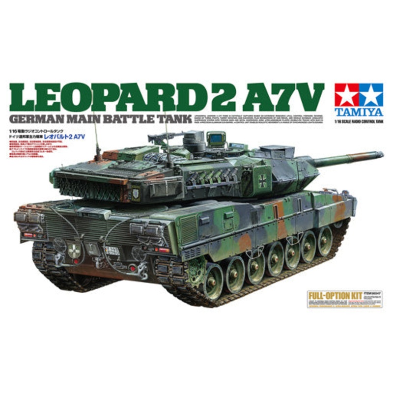 Tamiya R/C Leopard 2 A7V with Option Kit – FOR PRE-ORDER – EXPECTED 2025