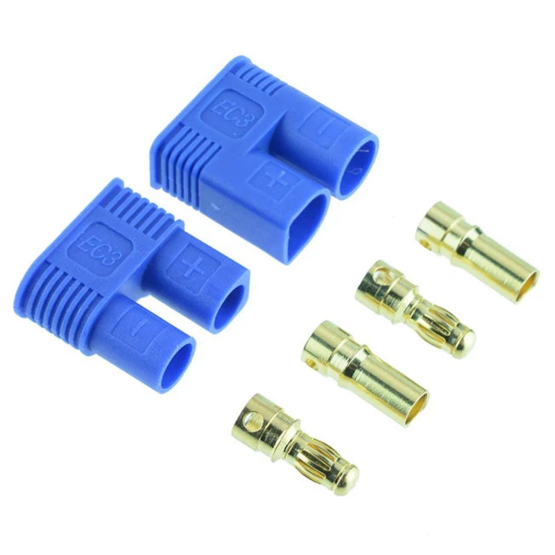 E-Flite EC3 Device & Battery Connector – Male /Female -1 pair