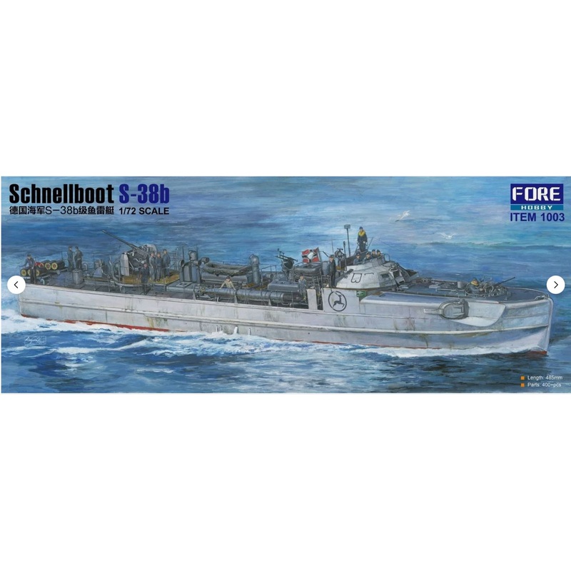 FORART FORE HOBBY 1003 1/72 Schnellboot S-38B Kit – FOR1003