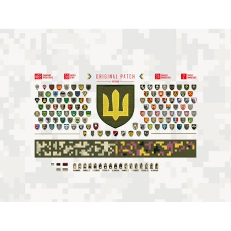 ICM 1/35 Chevrons of Personnel & Camouflage of Military Vehicles of the Ukrainian Army 35748