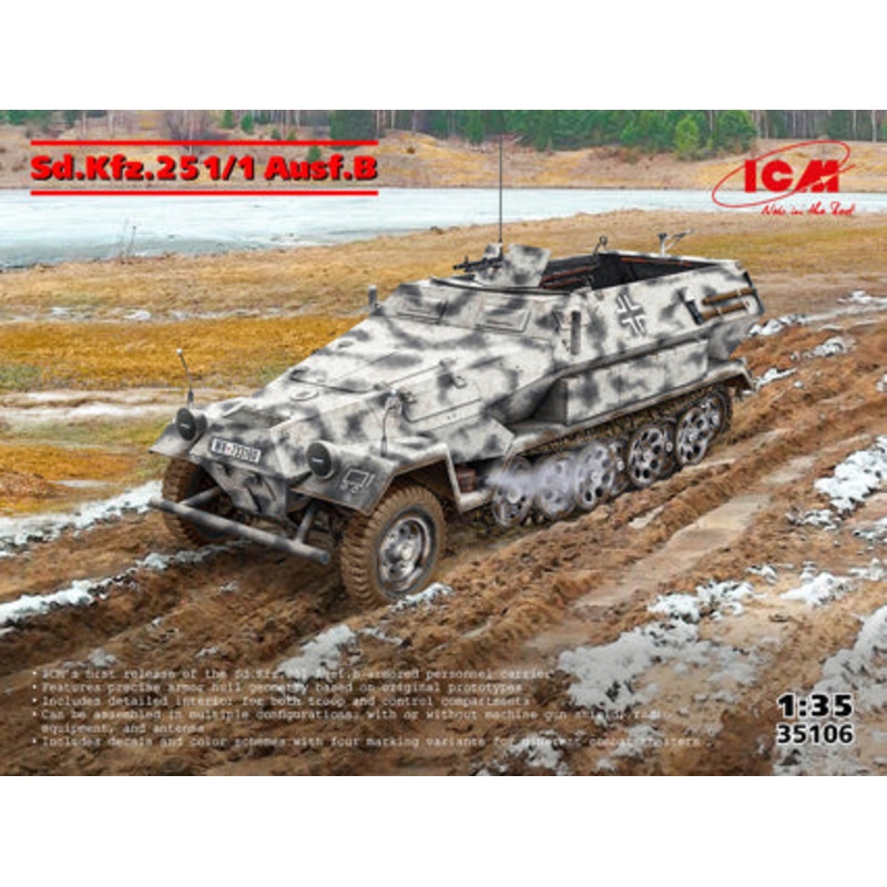 ICM 1/35 WIII Sd.Kfz.251/1 Ausf.B APC Kit 35106