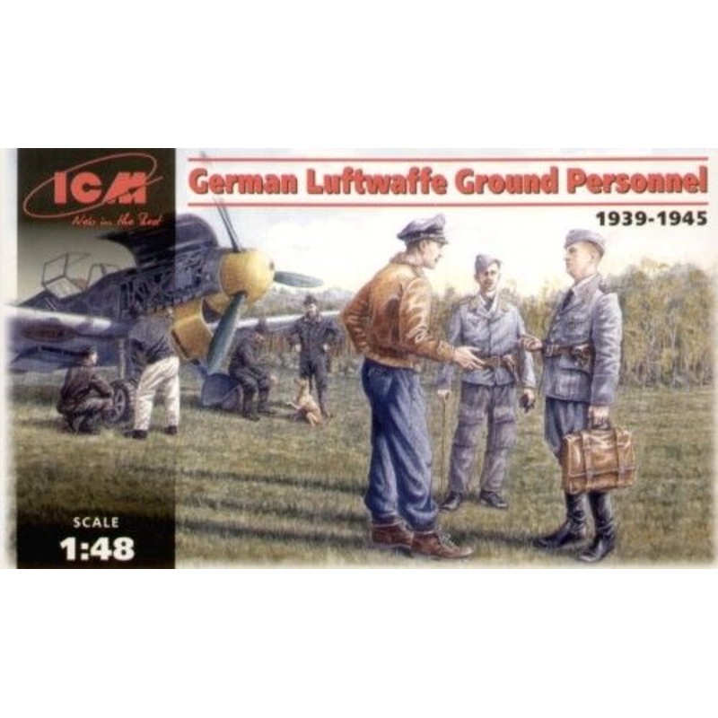 ICM 1/48 Luftwaffe Ground Personnel # 48085 – Plastic Model Kit