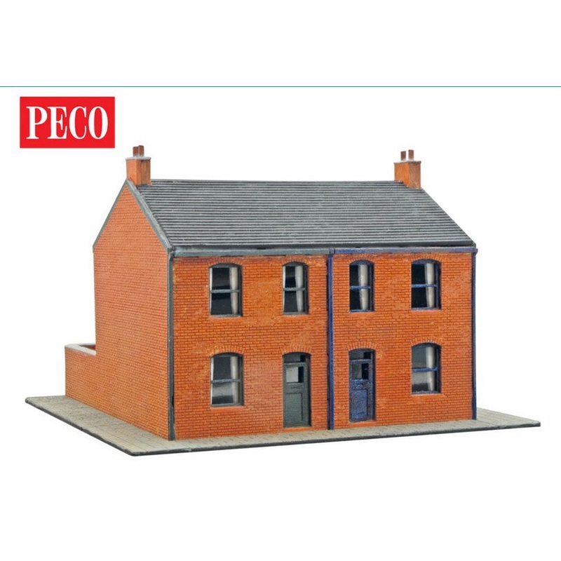 Peco N Gauge Victorian Houses Semi-detached NB308