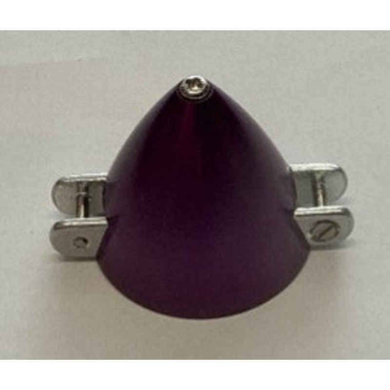 Aluminium 30mm CNC Spinner and Hub (Electric) – Purple