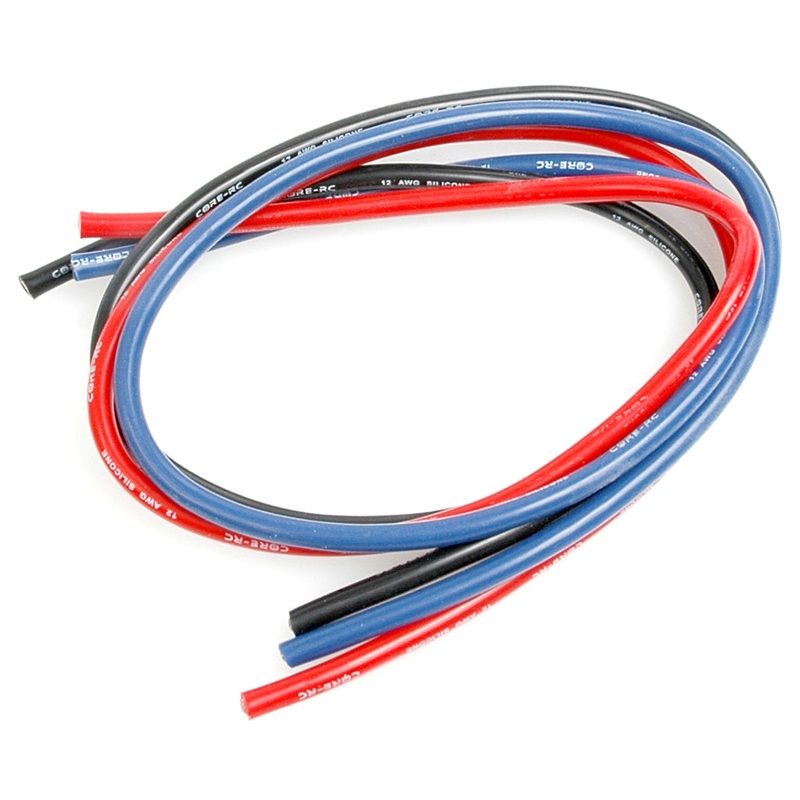 CORE RC Silicone Wire 12g – Red/Black/Blue 3x50cm