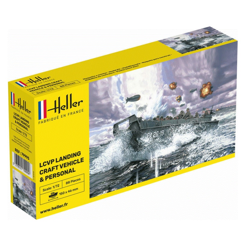 Heller 1/72 LCVP Landing Craft Vehicle & Personal Kit 79995