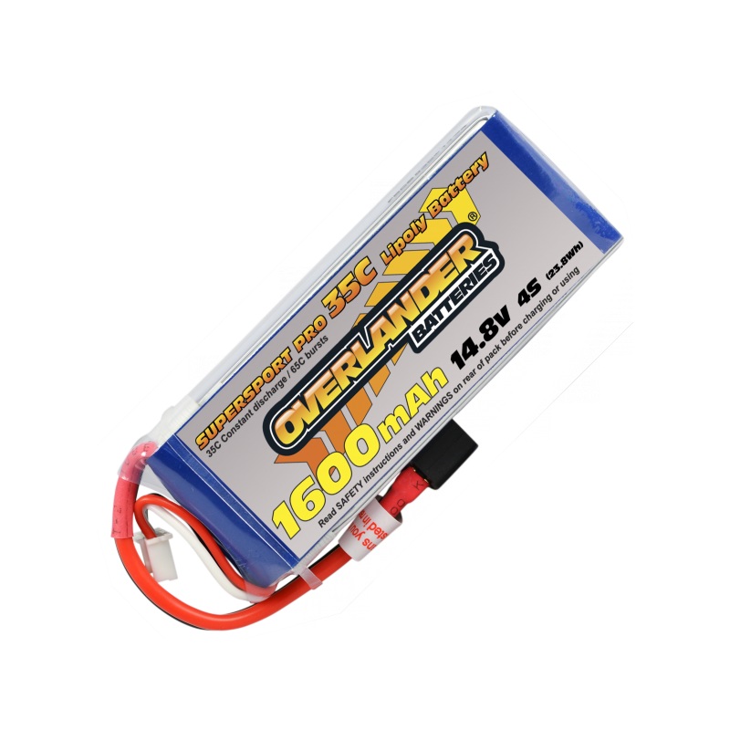 1600mAh 4S 14.8v 35C Overlander Supersport Pro – XT60 – SECOND HAND