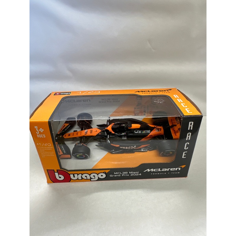 Bburago 1/43 MCL38 81 Oscar Piastri 2024 B18-60039OP