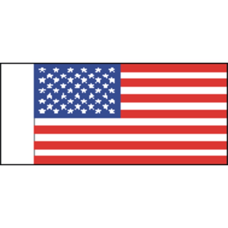 USA Stars & Stripes 50 Stars Present Day 38mm