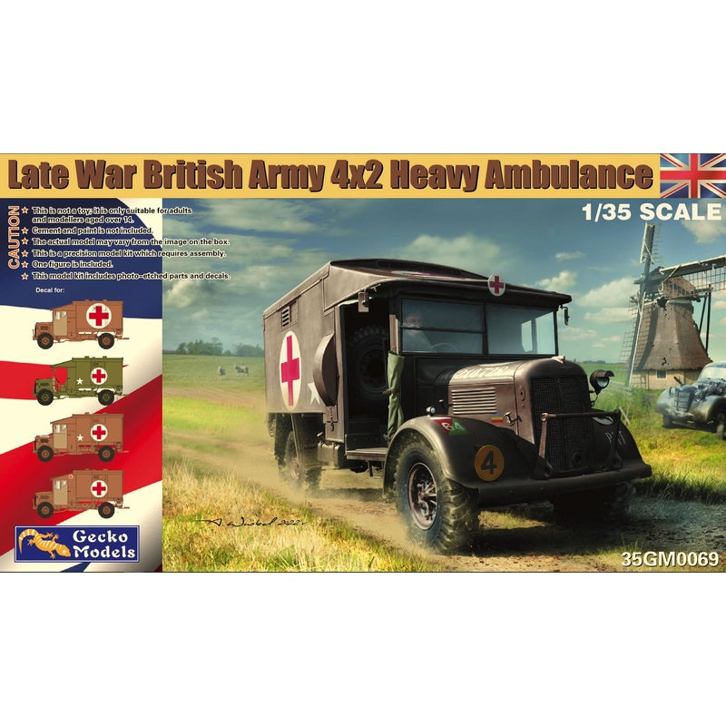 GECKO 1/35 BritishArmy 4×2 Heavy Abulance (Late WWII) 35GM0069