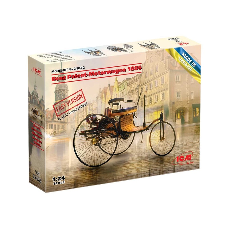 ICM 1/24Benz Patent-Motorwagen 1886 (Easy Version) Kit ICM24042