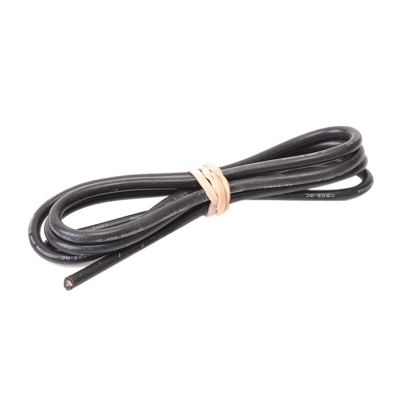 CORE RC Silicone Wire 12AWG – Black 1 Metre