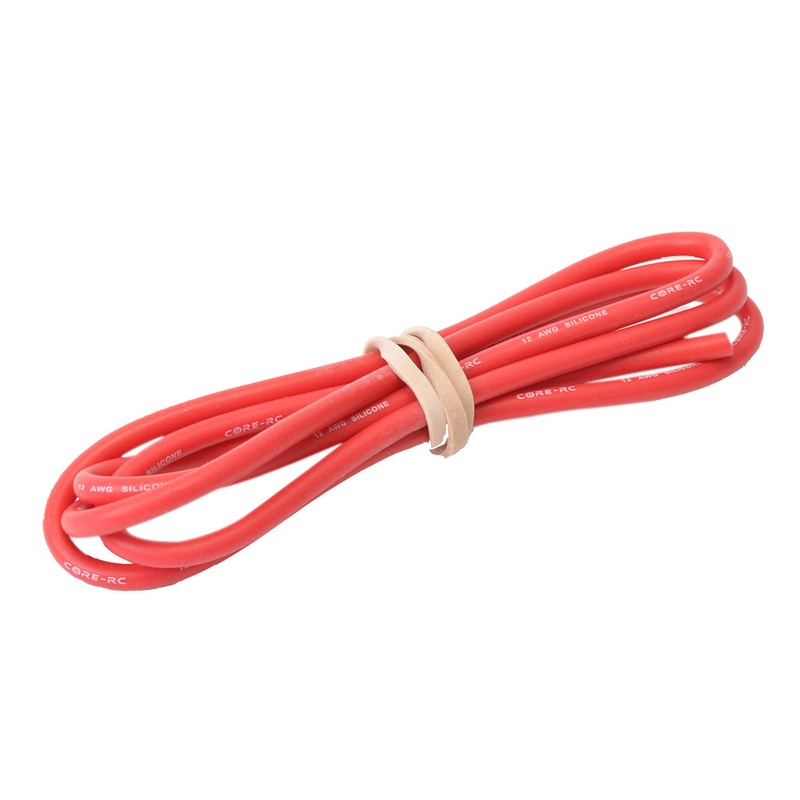 CORE RC Silicone Wire 12AWG – Red 1 Metre