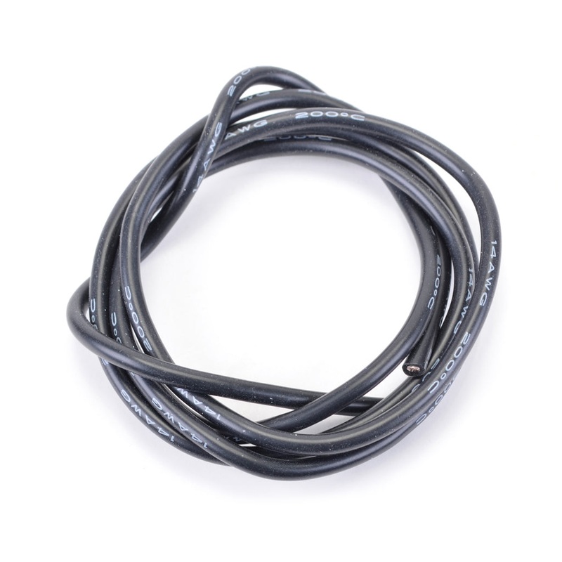 Silicone Wire Black 14 AWG – 1Mtr