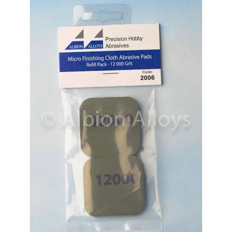 Albion Alloy Micro Finishing Cloth – Abrasive Pads – 12000 Grit (Pack of 2) 2006