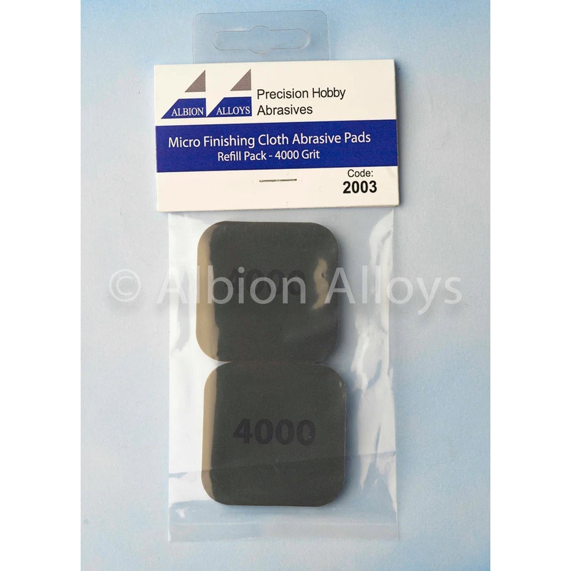 Albion Alloy Micro Finishing Cloth – Abrasive Pads – 4000 Grit (Pack of 2) 2003