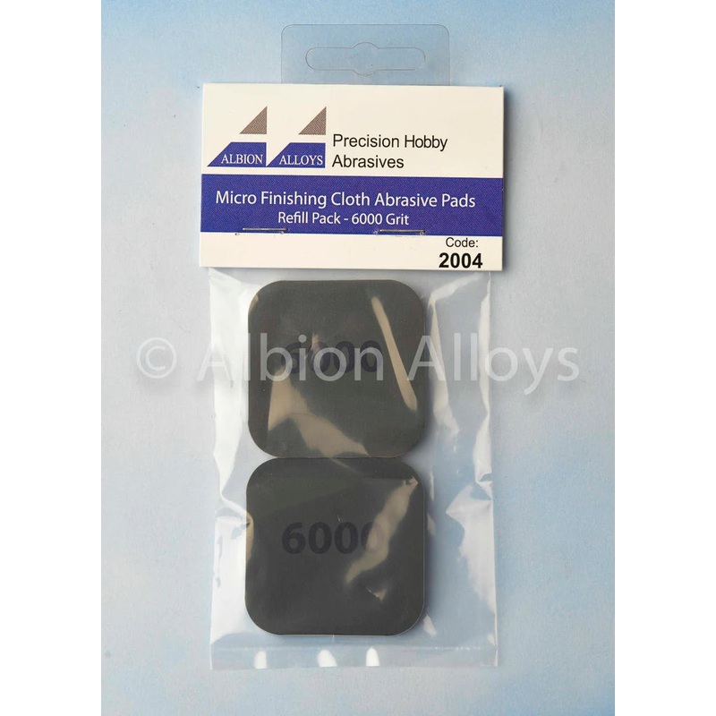 Albion Alloy Micro Finishing Cloth – Abrasive Pads – 6000 Grit (Pack of 2) 2004
