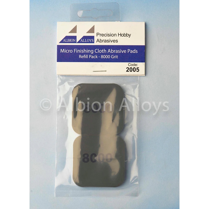 Albion Alloy Micro Finishing Cloth – Abrasive Pads – 8000 Grit (Pack of 2) 2008