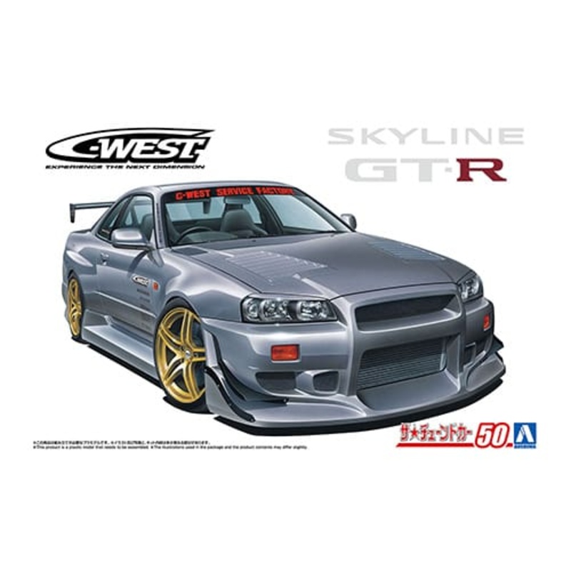 Aoshima  1/24NISSAN C-WEST BNR34 SKYLINE GT-R 2002 Kit 06990