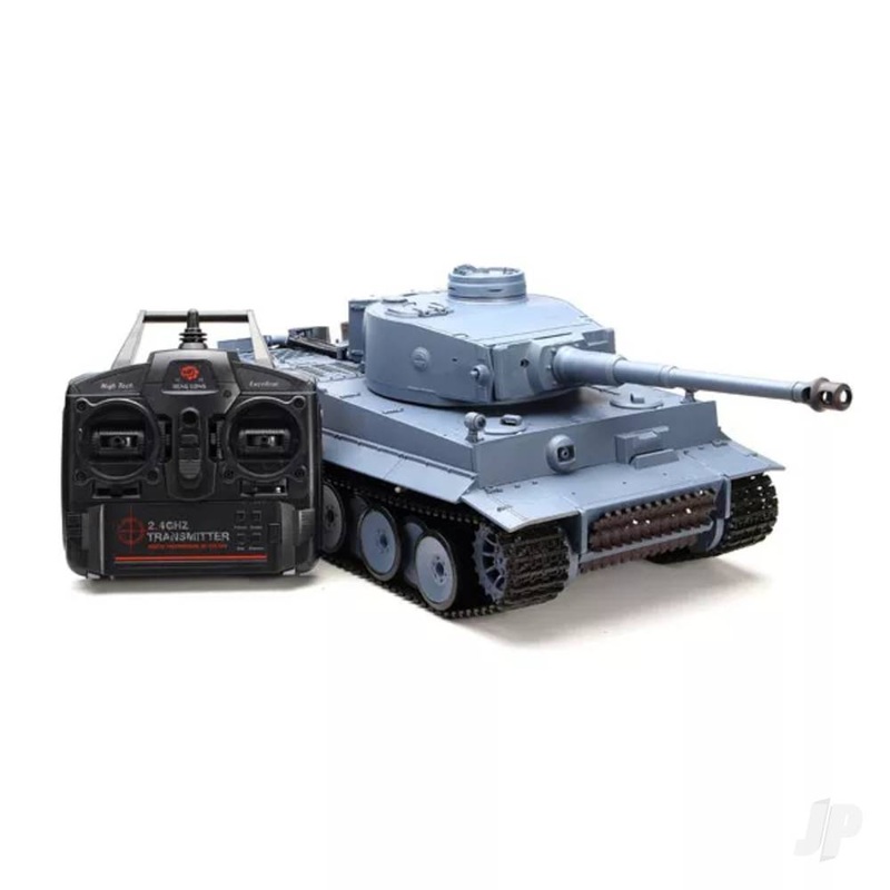 Henglong 1:16 German Tiger I with Infrared Battle System (2.4GHz + Shooter + Smoke + Sound + Metal Gearbox + Tracks + Driver Wheel + Idler)