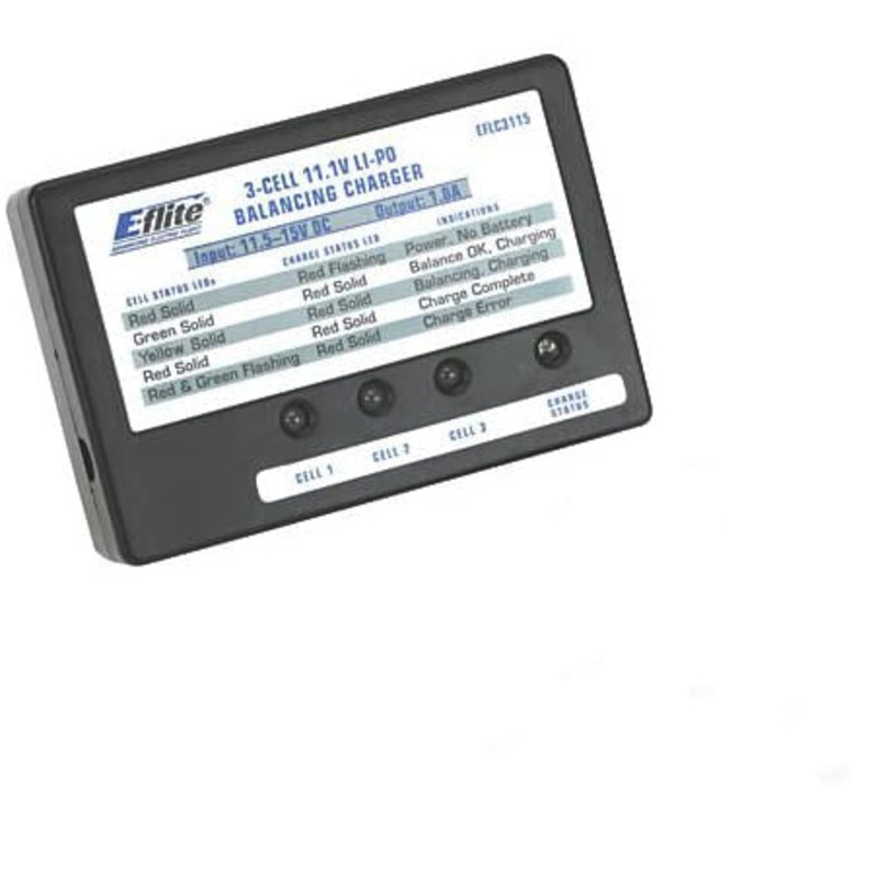 Second Hand 12v E-flite Balancing Charger for 11.1V 3S Lithium-polymer Batteries  – EFLC3115