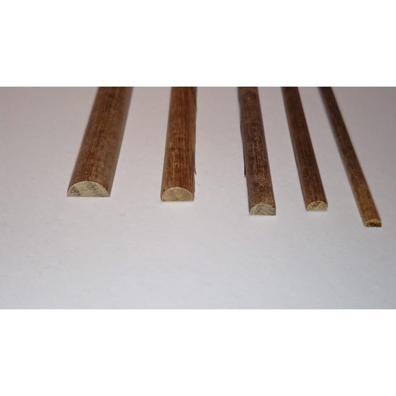 Walnut Half Round 2 x 4 x 1000mm