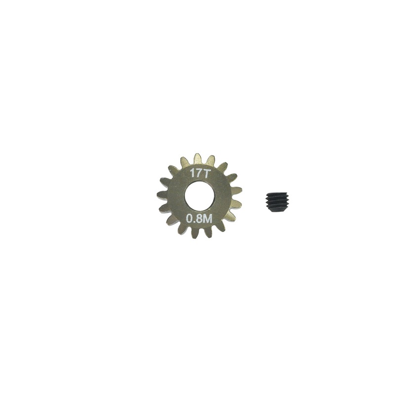 Pinion Gear 0.8mm (mod) – 17T (7075 Hard)