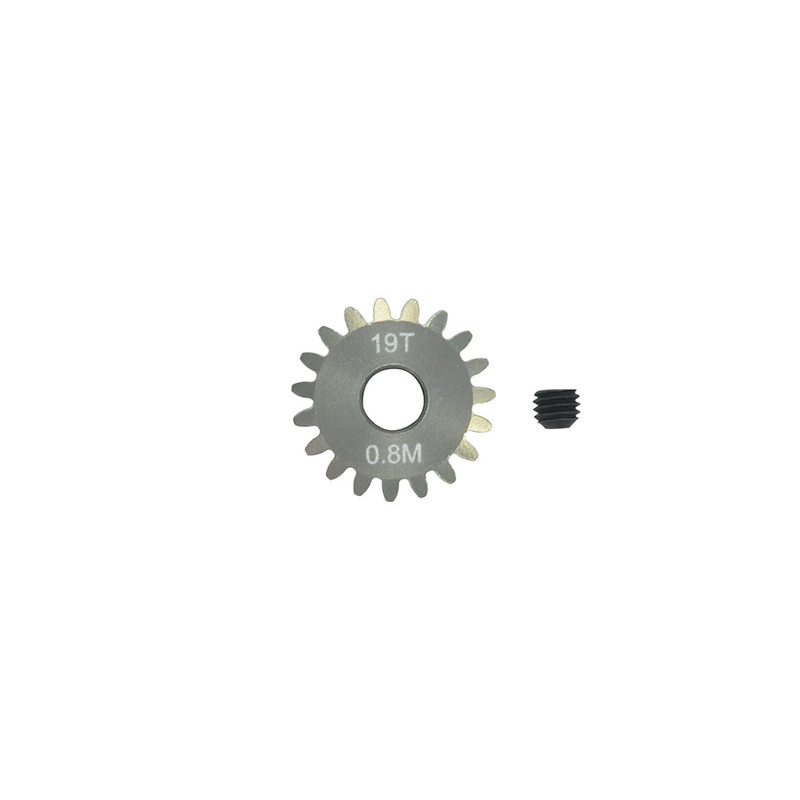 Pinion Gear 0.8mm (mod) – 19T (7075 Hard)
