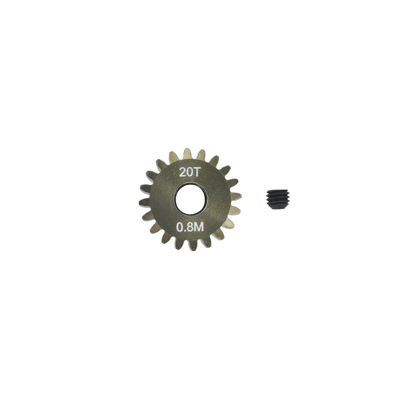 Pinion Gear 0.8mm (mod) – 20T (7075 Hard)