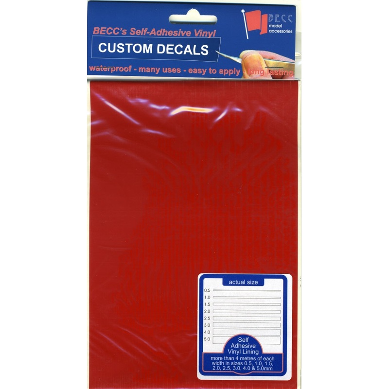 Becc Vinyl Lining – Narrow – Red