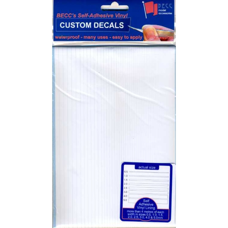 Becc Vinyl Lining – Narrow – White