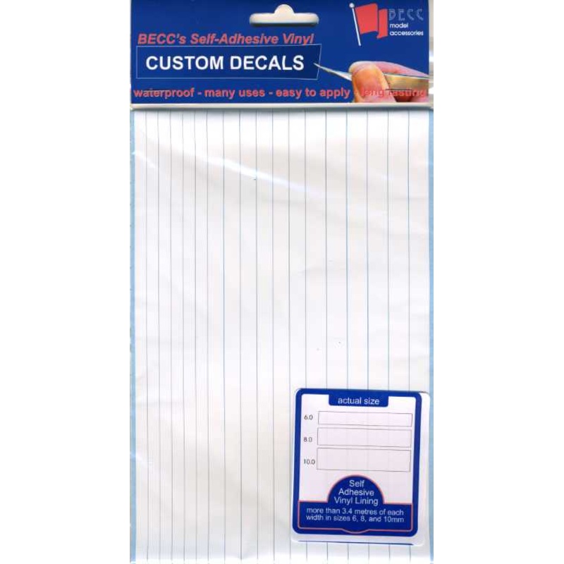 Becc Vinyl Lining – Wide – White