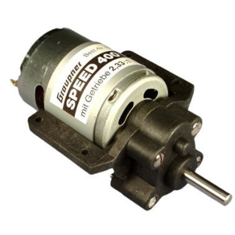 GRAUPNER SPEED 400 7.2V with 2.33:1 Gear Box – SECOND HAND