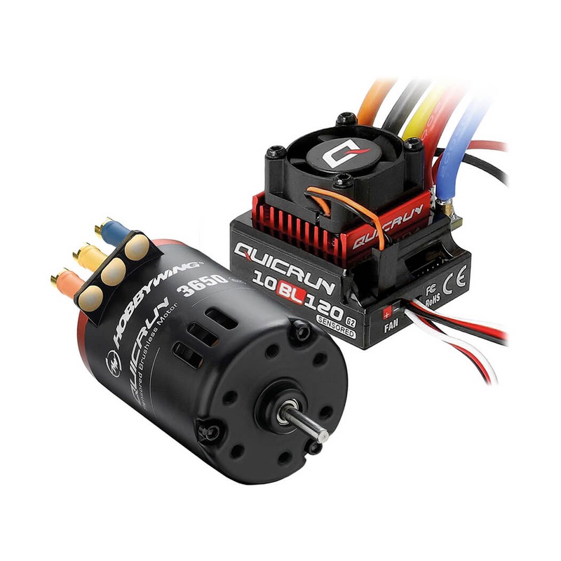 HOBBYWING QUICRUN COMBO ESC G2 10BL120/3650SD 13.5T MOTOR
