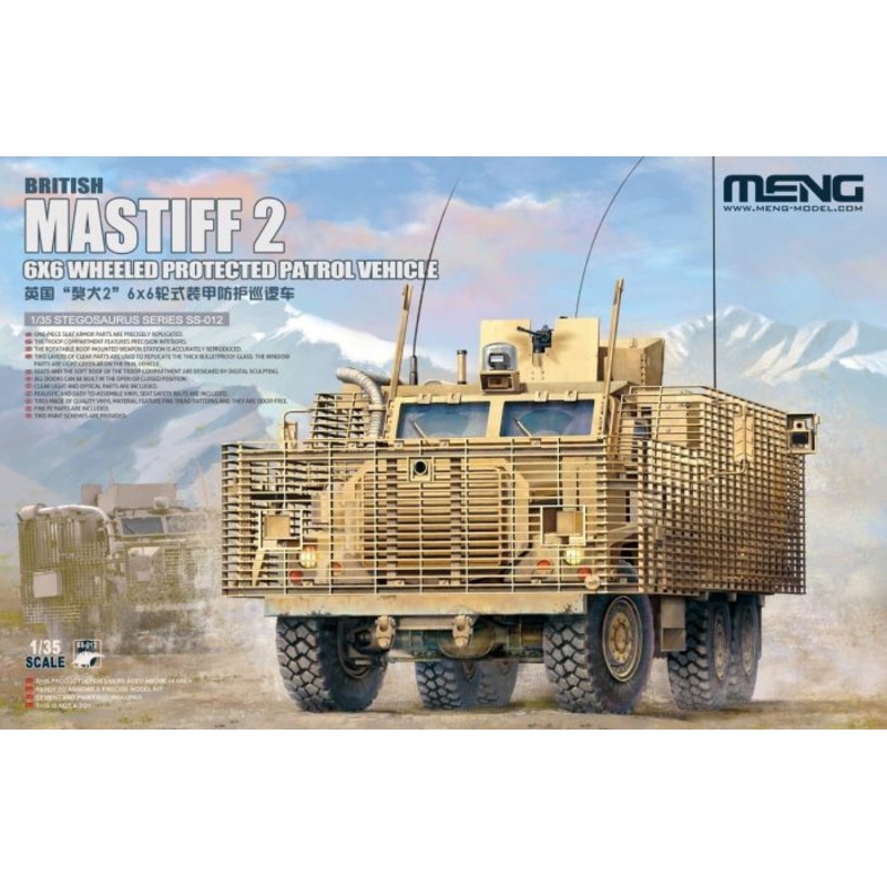 Meng Models 1/35 Mastiff 2 6×6 Wheeled Protected Patrol Vehicle Kit MNGVS-012