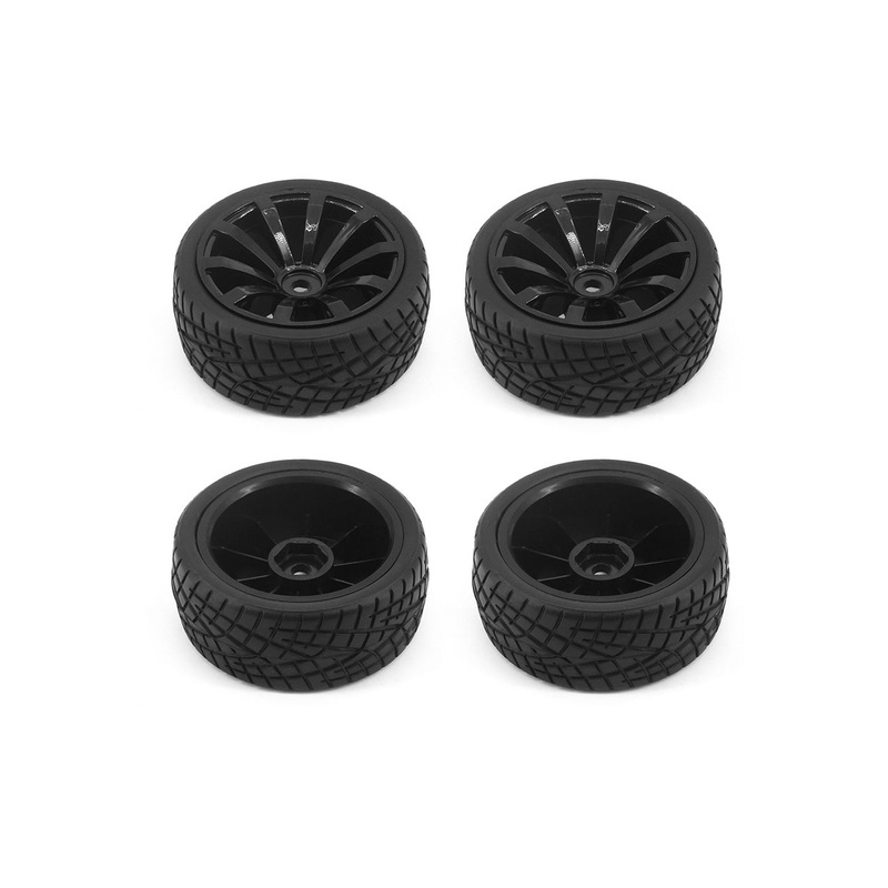 1/10 On Road/10 Spoke Wheel Set Black (4pcs)