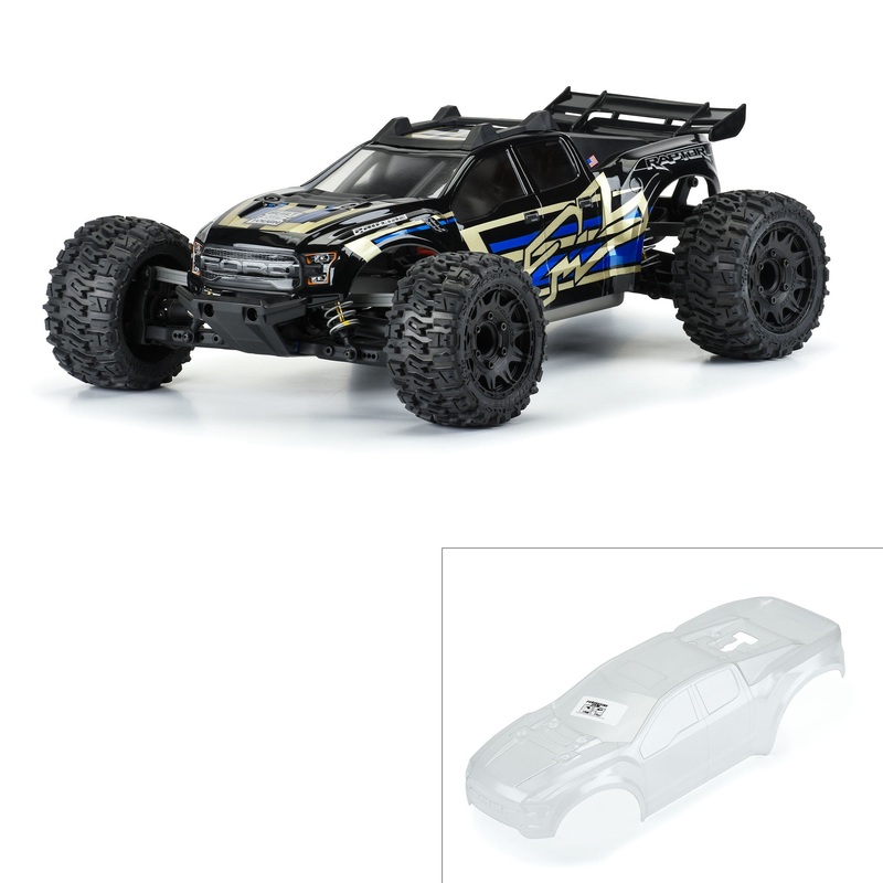 1/10 Pre-Cut 2017 Ford F-150 Raptor Clear Body: Rustler 4×4